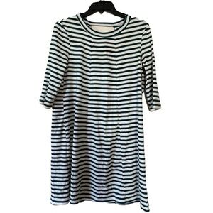 Emma & Michele Green Stripe Size Medium Dress